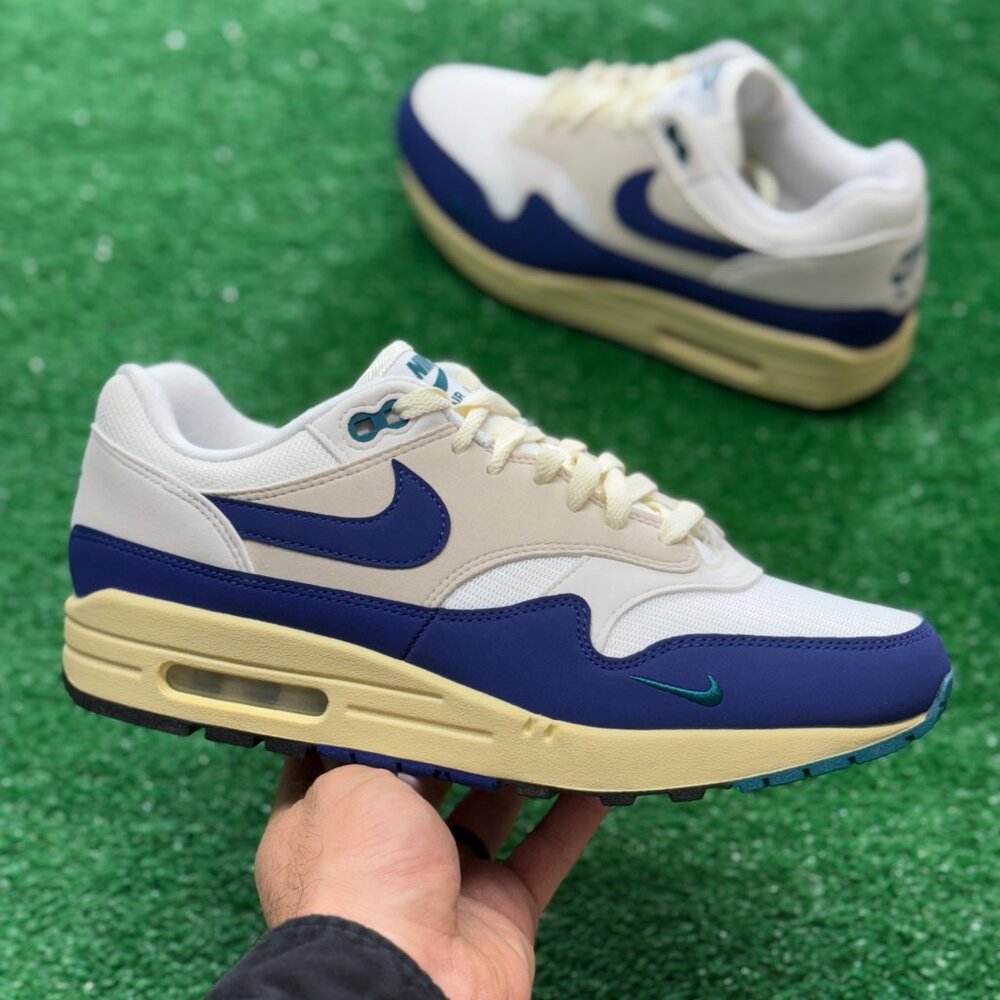 Nike Air Max 1 Low Mens Sportswear Shoes White FQ8048-133 VNDS Sz 8.5